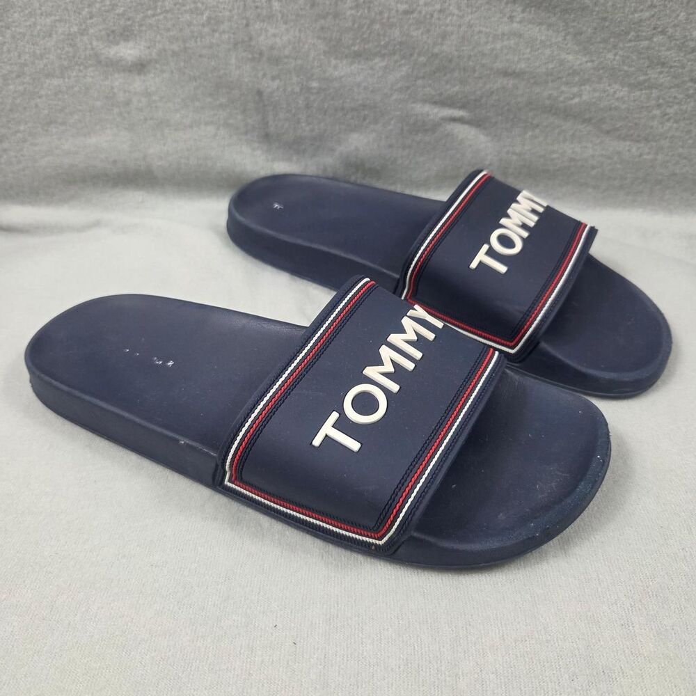 Tommy-hilfiger Men's Navy and Blue Slides